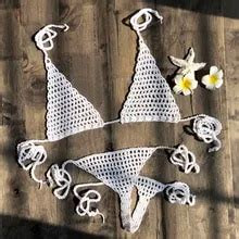 New Handmade Crochet Micro Bikini G Thong String Beach Micro