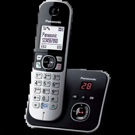 Радиотелефон Panasonic KX-TG6821, Чёрный купить в Кишиневе | Ultra.md