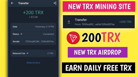 New TRX Mining Website Earn Free TRX Tron Mining New TRX