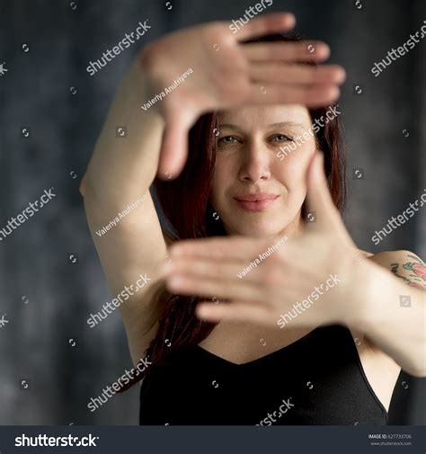 Beautiful Brunette Middleaged Woman Black Lingerie Stock Photo 627733706 Shutterstock