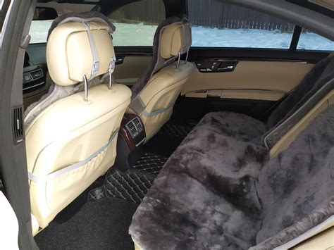 Меховушки в салон — Mercedes-Benz S-Class (W221), 3,5 л, 2008 года ...