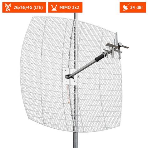 Антенна Крокс KAA15 MIMO 2×2 (15 dBi, 1700-2700 МГц, 2G/3G/4G/LTE ...