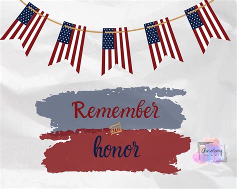 Memorial Day Cards Printable High Resolution Png Etsy