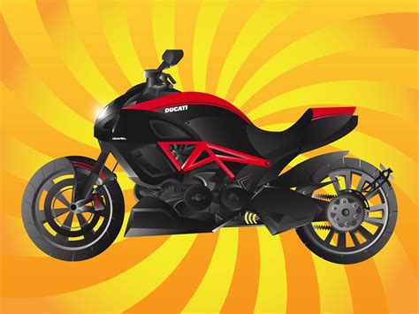 Ducati Bike Vector Art & Graphics | freevector.com