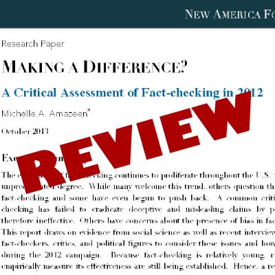 Review Of Fact Checking Study Making A Difference Zebra Fact Check