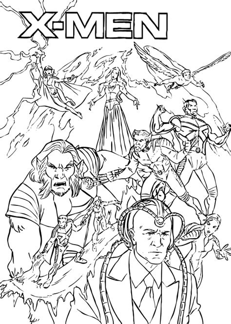 X Men Para Colorir - Desenho de Personagens de X-Men para colorir - Tudodesenhos