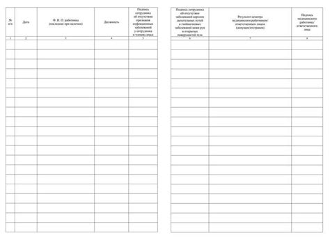 Гигиенический журнал сотрудники образец заполнения