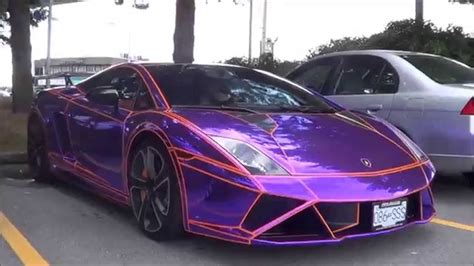 Purple Chrome Tron Lamborghini Gallardo Lp560 4 Loud Sounds Youtube