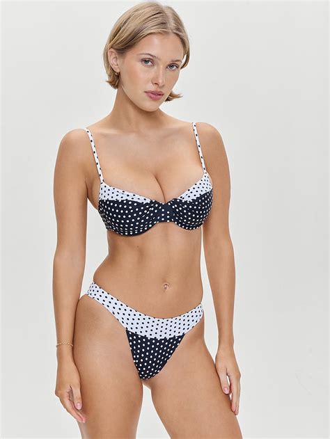 Buy Savannah Bikini Top Classic Polka Dot Print Order Bikini Top