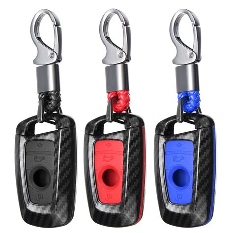 Carbon Fiber Remote Key Fob Case Shell Cover For Bmw