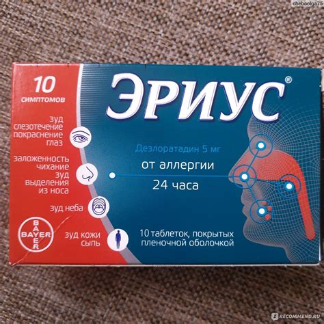 Противоаллергическое лекарственное средство Bayer (Schering-Plough Labo ...
