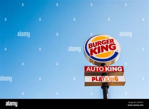 Burger King Fast Food Restaurant Logo Stock Photo Alamy