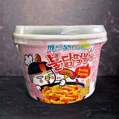 Indian Asian Mexican Foods Samyang Buldak Carbonara Hot Chicken Flavour Tteokbokki G Was