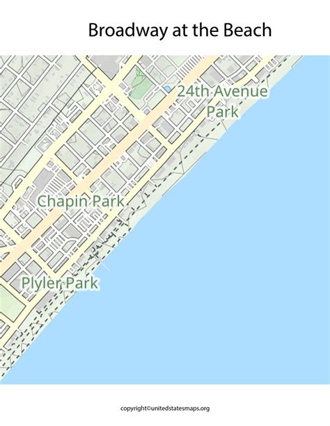 Printable Map Of Broadway At The Beach