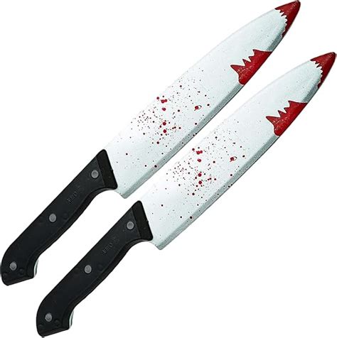 2 X Halloween Knife Prop Halloween Costume Accessories 2 Pack Zombie