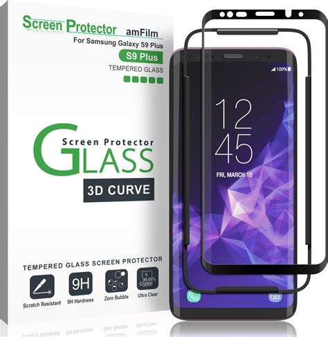 Otao Galaxy S9 Plus Screen Protector Tempered Glass 2 Pack