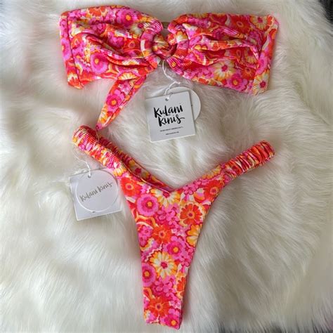 Kulani Kinis Swim Kulani Kinis Retro Y Thong Bikini Bottom Poshmark