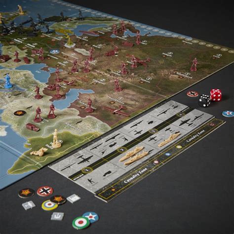 Avalon Hill Axis Allies Europe Second Edition Wwii Strategy