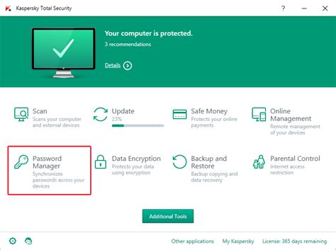 Password Manager in Kaspersky Total Security Multi-device. | Kaspersky ...