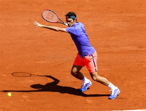 Grand Slam Champion Roger Federer Of Switzerland In Action During His