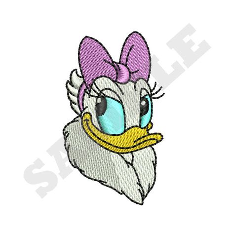 Daisy Duck Machine Embroidery Design Etsy