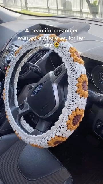 Daily Crochet And Knitting On Instagram Sunflower Crochet Car Decor