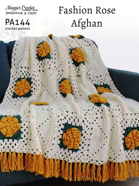 Crochet Rose Afghan Pattern – Crochet For Beginners