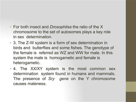 Sex Determination Pptx Biological Sciences Science