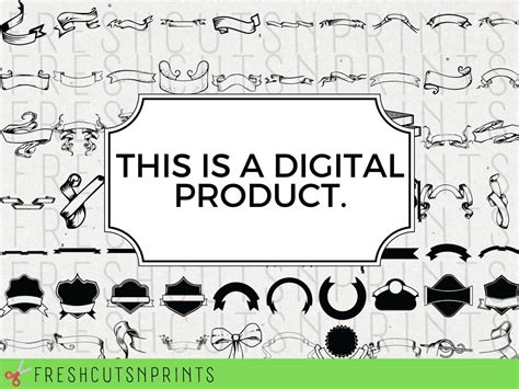 Banner Ribbon Svg Bundle Label Svg Banner Files Etsy