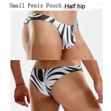 Jual New 2021 Black Zebra Print Beach Swimsuits Gay Men Thong Bikinis Hot Low Waist Tight Men