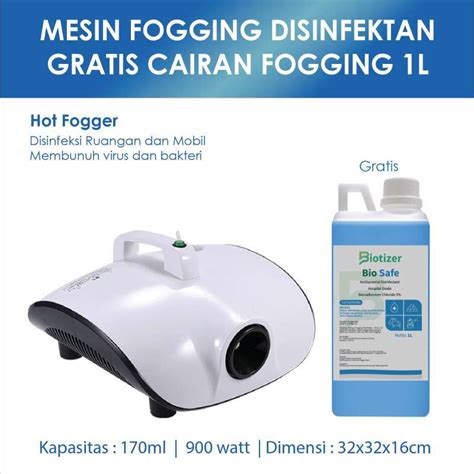 Promo Mesin Fogging Gratis Hot Fogging Liquid L Disinfectant Machine Hot Fogger Watt