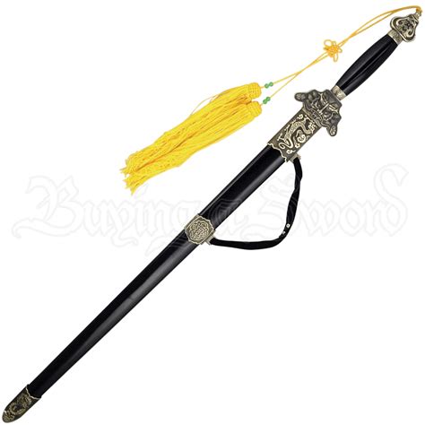 Cornsilk Tassel Tai Chi Sword - MC-JS-113 by Medieval Swords, Functional Swords, Medieval ...