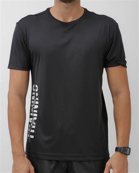 Riachuelo Camiseta Esportiva Masculina Training Preta Bodywork By