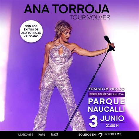 Ana Torroja regresa a México para ofrecer concierto en el Parque