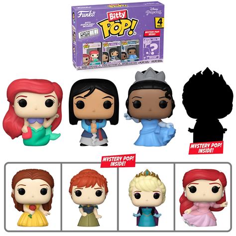 Disney Princesses Ariel Funko Bitty Pop Mini Figure 4 Pack