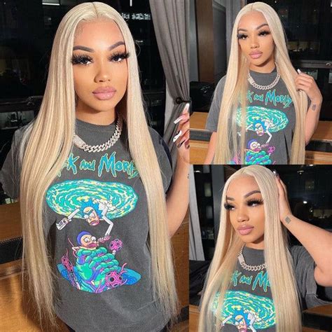 Blonde Lace Front Wig X Lace Frontal Wig Wig Long Straight Human Hair Wigs Blonde