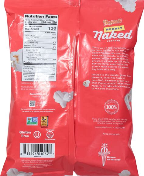 Popcornopolis Nearly Naked Salted Gourmet Popcorn 4 5 Oz Shipt