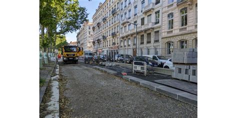 Lyon Quai Augagneur Les Travaux De La Voie Lyonnaise N1 Se