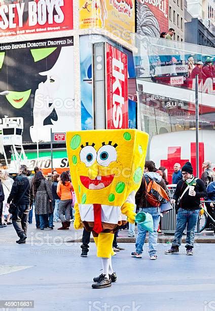 Spongebob Squarepants In Times Square Stock Photo Download Image Now