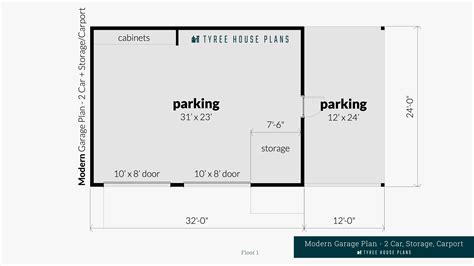 6 Car Garage Plans