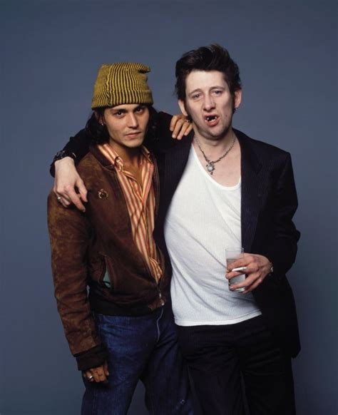 Johnny Depp and Shane MacGowan, Holborn Studios, 1996. : r/OldSchoolCool