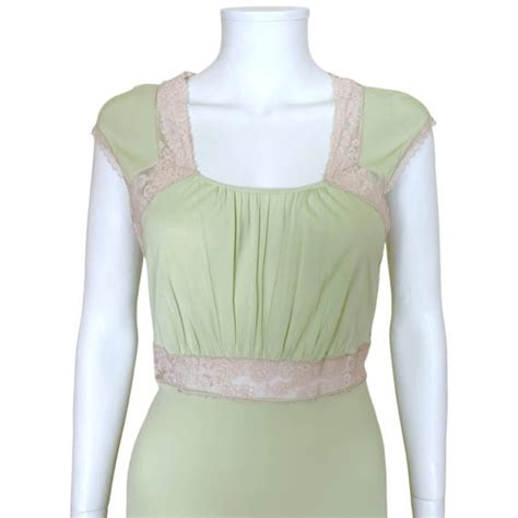 Vintage S Nightgown Model Lingerie Nylon Nightie Gem