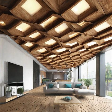 wooden ceiling design  planks beams  pvc wood ideas