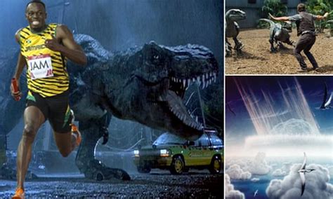 Usain Bolt could outrun a T-Rex and yes, those velociraptors in