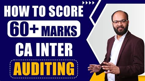 How To Score 60 Marks In Ca Inter Auditing How To Prepare Ca Inter