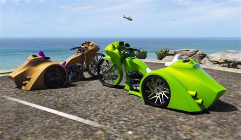 Custom Trike Bagger Fivem Mod Optimized Debadged Non Branding