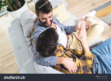 Two Gay Men Sitting Close Each Stock Photo Edit Now
