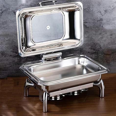 Food Heater Food Warm Plate Stainless Steel Hot Pot Buffet Set With