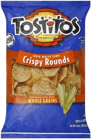 Tostitos Crispy Rounds, 100% White Corn Tortilla Chips - 10 oz ...