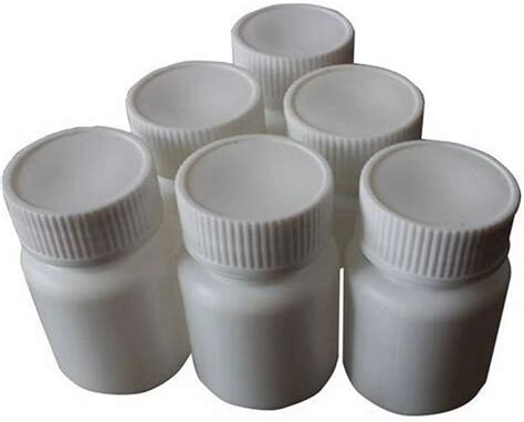 White Pharmaceutical Plastic Bottle Screw Cap Capacity Upto 200 Ml